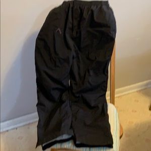 Heavy jogging pants zipper on bottom